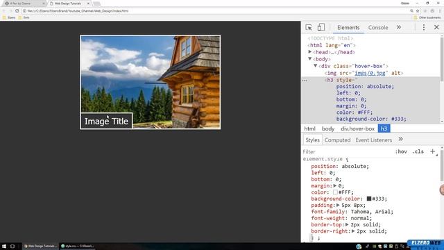 Arabic Tutorials - Show Text and Change Opacity On Image Hover смотреть онлайн