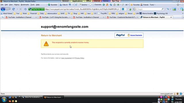 VenomFangX: Fraudster Exposed (PART 5) - PayPal REALLY not happy!! смотреть онлайн