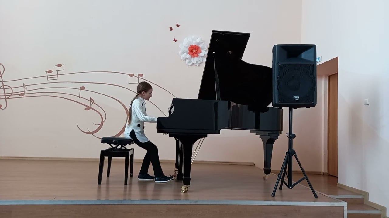 Егорова Анастасия 3 кл., О.Горбовская "Настя наряжается принцессой"; А.Лешгорн "Этюд" C dur смотреть онлайн