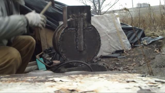 Печка буржуйка из колесных дисков смотреть онлайн