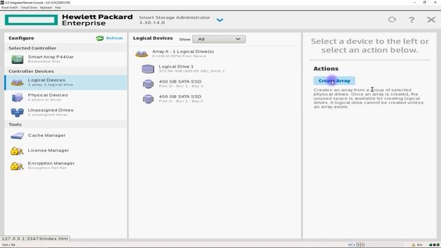 Как работать с рейд-контроллерами в серверах HP Gen9. HP Smart Storage Administrator смотреть онлайн