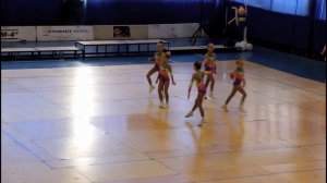 Спортивная аэробика, 5-ка. Дети 7 лет. Омск 10.02.2018.