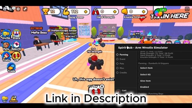 ROBLOX Arm Wrestle Simulator Script - LOTS OF FEATURES *PASTEBIN 2023* смотреть онлайн