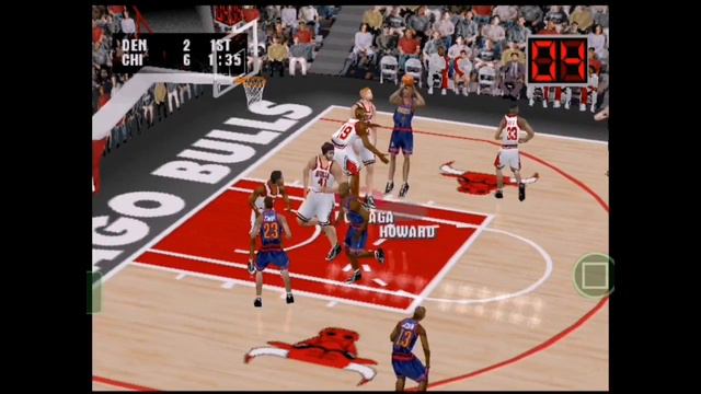 NBA Live 2003 (USA) - PS1 (10 Assists Challenge, Bulls vs Nuggets) смотреть онлайн