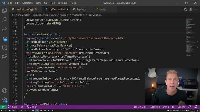 Intermediate Solidity Tutorial | Building On DeFi With Solidity & Hardhat ? смотреть онлайн