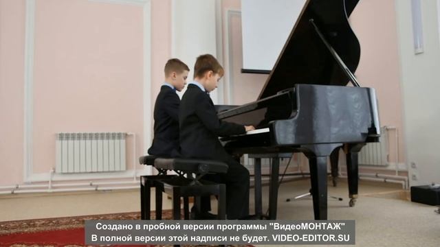 Сурков Егор, Макаров Иван МБОУ ДШИ г.Сердобска. Г.Доницетти "Баркарола", Е.Киянов "Весёлая полька" смотреть онлайн