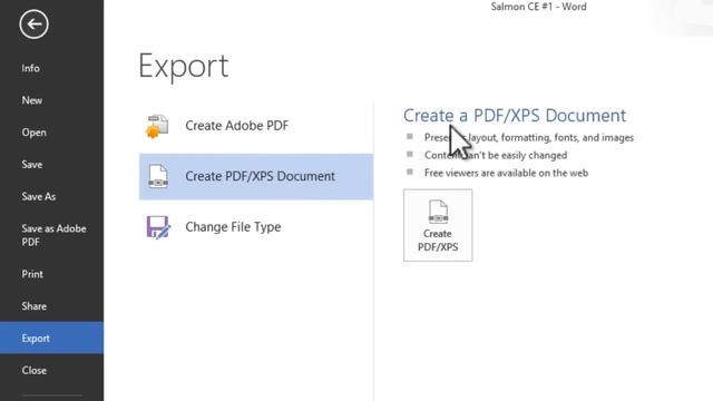 Office 2013 Tutorial: How To Convert Word 2013 Document Into PDF File(No Additional Software needed смотреть онлайн
