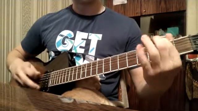 Nirvana - Sappy. The best guitar solo cover with kitty. смотреть онлайн