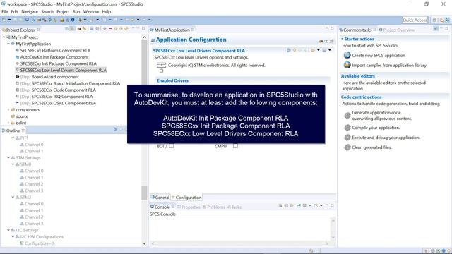 Part 3 - AutoDevKit™ detailed tutorial: how to add a component in the SPC5Studio application смотреть онлайн