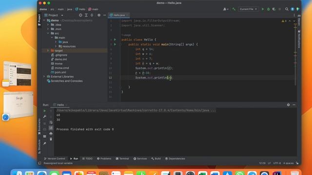 JAVA Lesson 6 Arithmetic operators смотреть онлайн