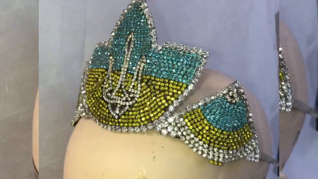 UKRAINE in ART Корона ручной работы Blue and yellow crown HANDMADE смотреть онлайн