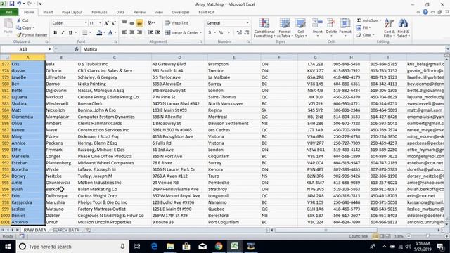 VBA For Loop Data Matching using Array смотреть онлайн