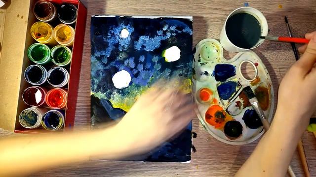 Урок рисования: Космос \ Drawing Lesson: Cosmos смотреть онлайн