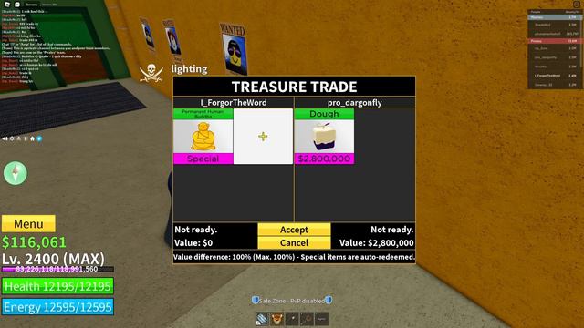 Trading PERMANENT BUDDHA For 24 Hours In Blox Fruits