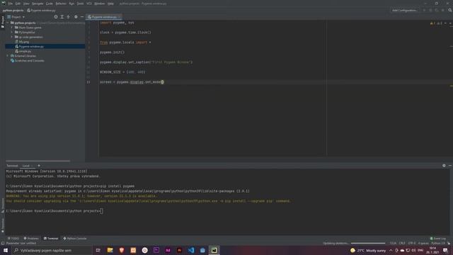 Make Window in Python Pygame || Pygame ep. 1 смотреть онлайн