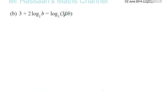 EDEXCEL C12 JUNE 2014 Q3 Logarithms смотреть онлайн