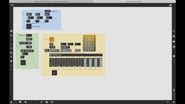Max/Msp/Jitter - MSP урок 16. Cубтрактивный синтез. Subtractive Synthesis. ✂️
