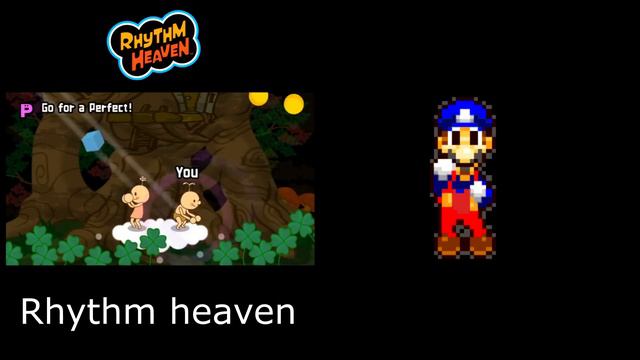 Minus 8 Rhythm Heaven Parody Side-By-Side Comparison W/ Original Rhythm Heaven Remix 10