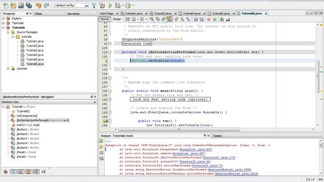 JAVA Tutorial - GUI Part 3: Using containers - Session 11 смотреть онлайн