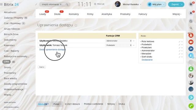 Uprawnienia dostępu do CRM смотреть онлайн