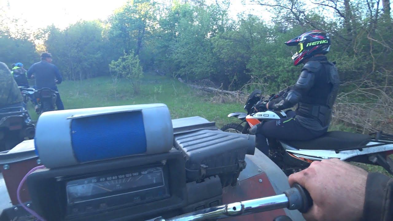 Покатушки на самодельном квадрике смотреть онлайн