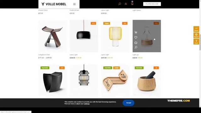 Vollemobel - Furniture WooCommerce WordPress Theme elementor auto parts Kashii смотреть онлайн