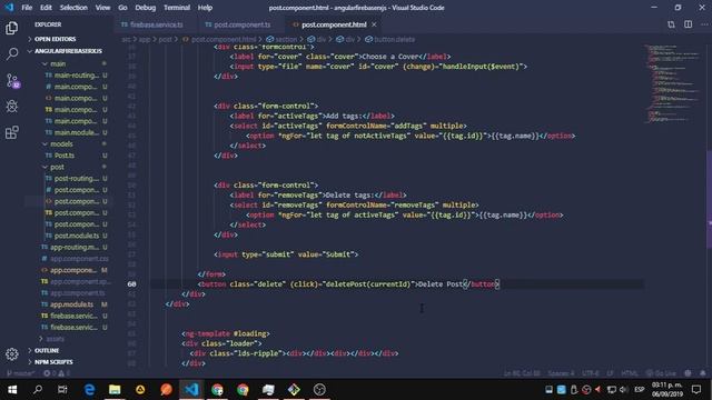 Angular 8 / Firebase / RxJs #8 ( Delete the Post ) смотреть онлайн
