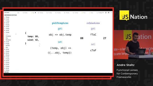Functional lenses for contemporary frameworks - Andre Staltz смотреть онлайн