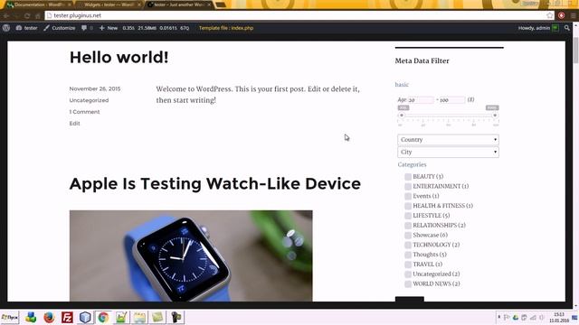 MDTF - WordPress Meta Data And Taxonomies Filter - Easy Entry -  WordPress Filtering
