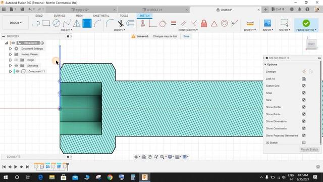 How to make LN bolt in fusion 360 | Fusion 360 Practice Exercise смотреть онлайн