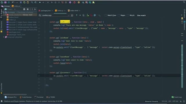 realtime chat app vuejs socket io part 2 lessson 5 online users on the hole chat смотреть онлайн