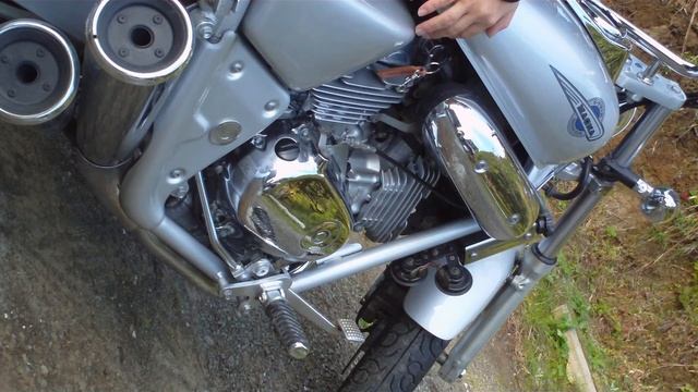 HONDA V-T MAGNA250 　純正マフラー排気音 смотреть онлайн