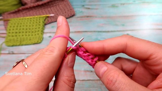 Простой Узор спицами по кругу "Facilísimo" - Узоры Спицами по кругу и поворотными рядами. смотреть онлайн