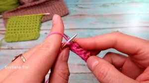 Простой Узор спицами по кругу "Facilísimo" - Узоры Спицами по кругу и поворотными рядами.