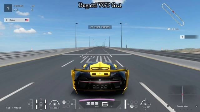 Gran Turismo 7 || All BUGATTI Cars From Brand Central Top Speed Test STOCK || PS5 4K 60 FPS || смотреть онлайн