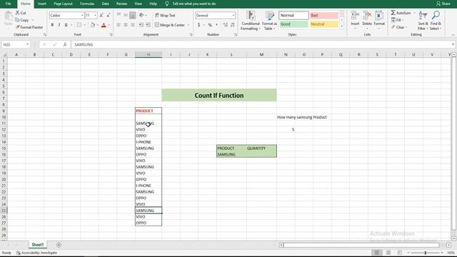 Countif Function|| Countif Function IN EXCEL || COUNTIF FUNCTION कैसे काम करता है || IMPROVE GYAAN смотреть онлайн