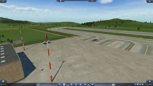 Transport Fever - Map 5 - Ligne aérienne Belle les Champs - Grandes Vignes - Vue cockpit - initiale смотреть онлайн
