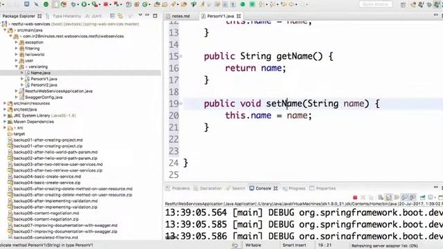 Versioning RESTful Services - Basic Approach with URIs | Spring BOOT Tutorial for Beginners 2023 смотреть онлайн