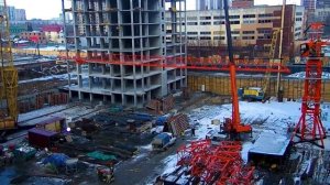 Монтаж башенного крана QTZ-125B