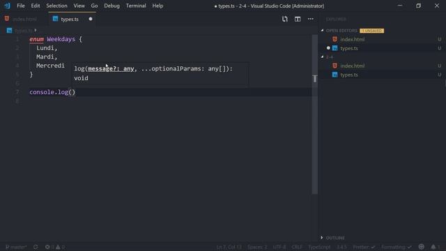 [5/??] Découverte des enums et des tuples | TypeScript pour débutants en 2019 смотреть онлайн