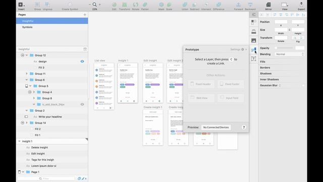 Insightful, app prototype done with Sketch and Craft смотреть онлайн