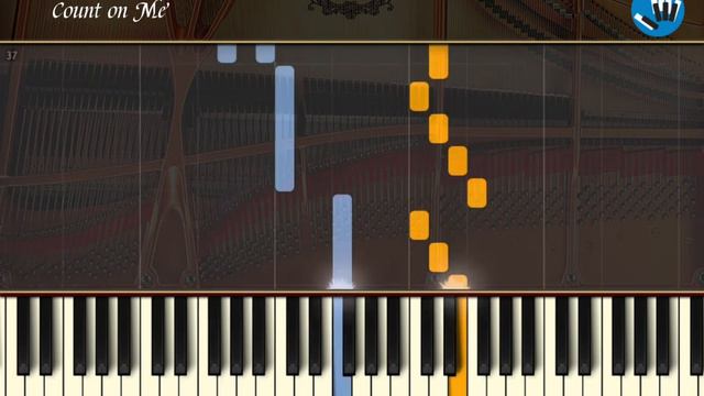 EASY PIANO TUTORIAL - Count on Me - Bruno Mars (PIANOweb) смотреть онлайн