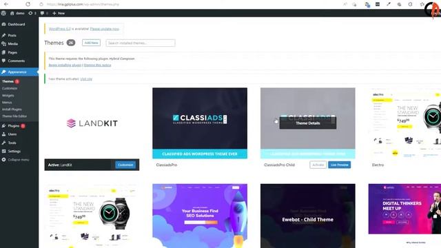 Landkit WordPress Theme landing page Download, Installation and quick Demo Import смотреть онлайн