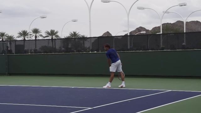 Roger Federer Serve In Slow Motion смотреть онлайн