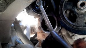 KIA RIO замена натяжителя ремня агрегатов генератора 3