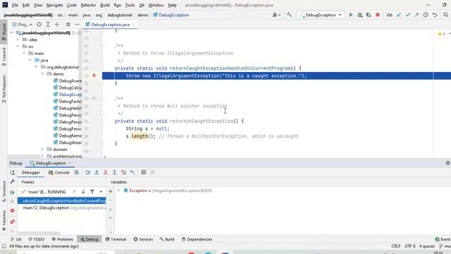 IntelliJ IDEA Exception Breakpoints: In-Depth Guide to Caught and Uncaught Notifications смотреть онлайн