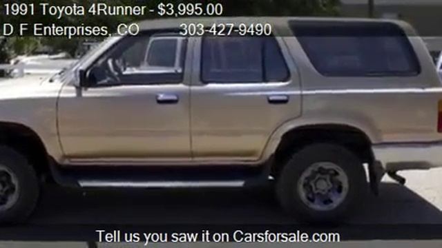 1991 Toyota 4Runner SR5 V6 4dr 4WD SUV for sale in Denver, C смотреть онлайн