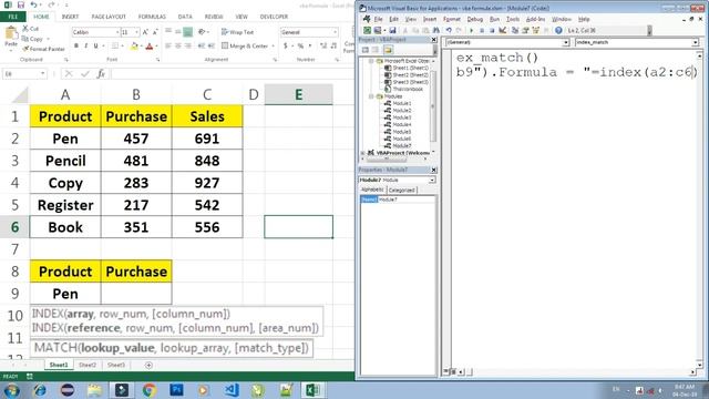 VBA index with match functions, How to use index with match in VBA Macro,How to use index with matc смотреть онлайн