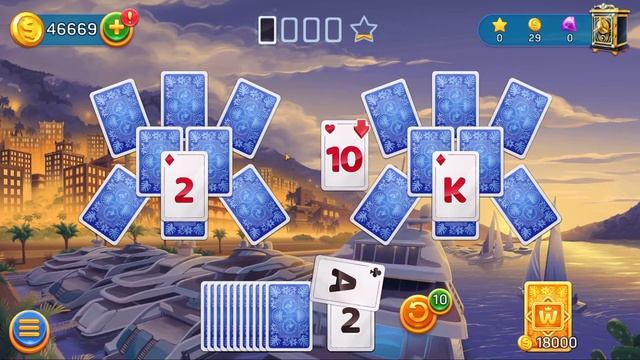Solitaire Cruise card games: Classic Tripeaks game Gameplay Walkthrough #9 смотреть онлайн