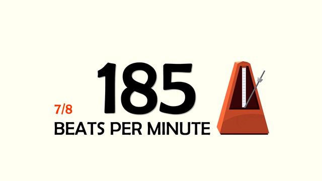 185 BPM 7/8 Metronome смотреть онлайн